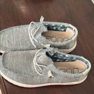 Hey Dude mens Casual blue loafers